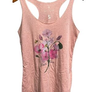 Pink Floral Women's Tank Top
